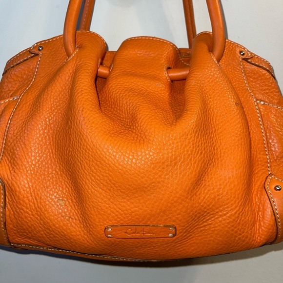 Cole Haan Village Tote. Soft, Orange Leather Bag Perfect For Summer. Beautiful! - Picture 2 of 11